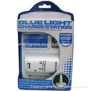 2in1 Battery Pack Blue Light Charge Station